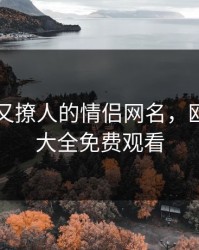 又野性又撩人的情侣网名，欧美网名大全免费观看