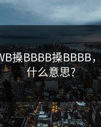 少妇WWB搡BBBB搡BBBB，少bb是什么意思?