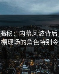 17c深度揭秘：内幕风波背后，主持人在摄影棚现场的角色特别令人意外